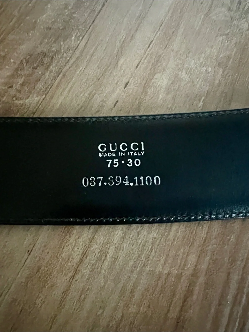 Gucci black leather